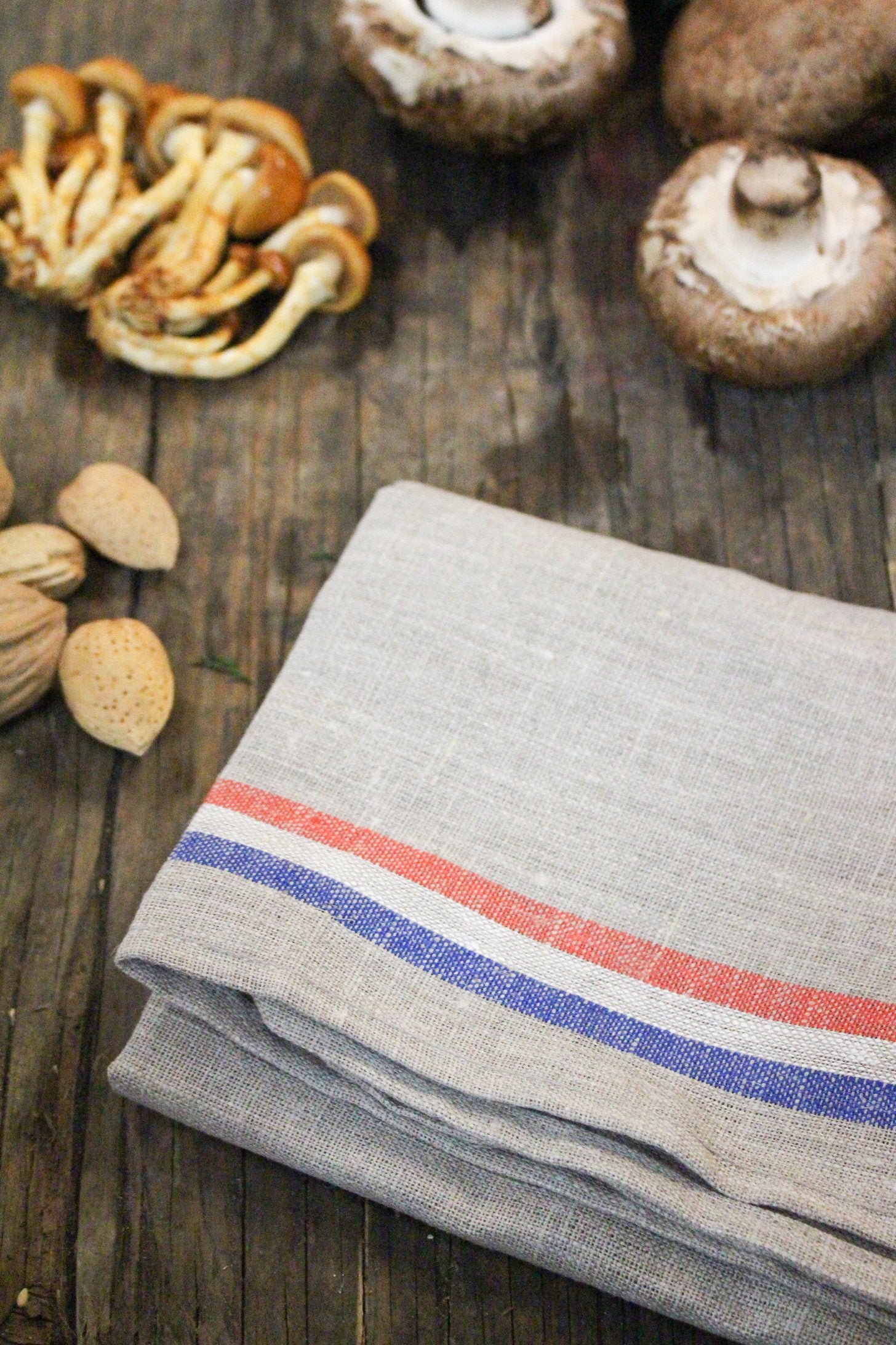 Thieffry Monogramme Dish Towel Blue - The Paris Market