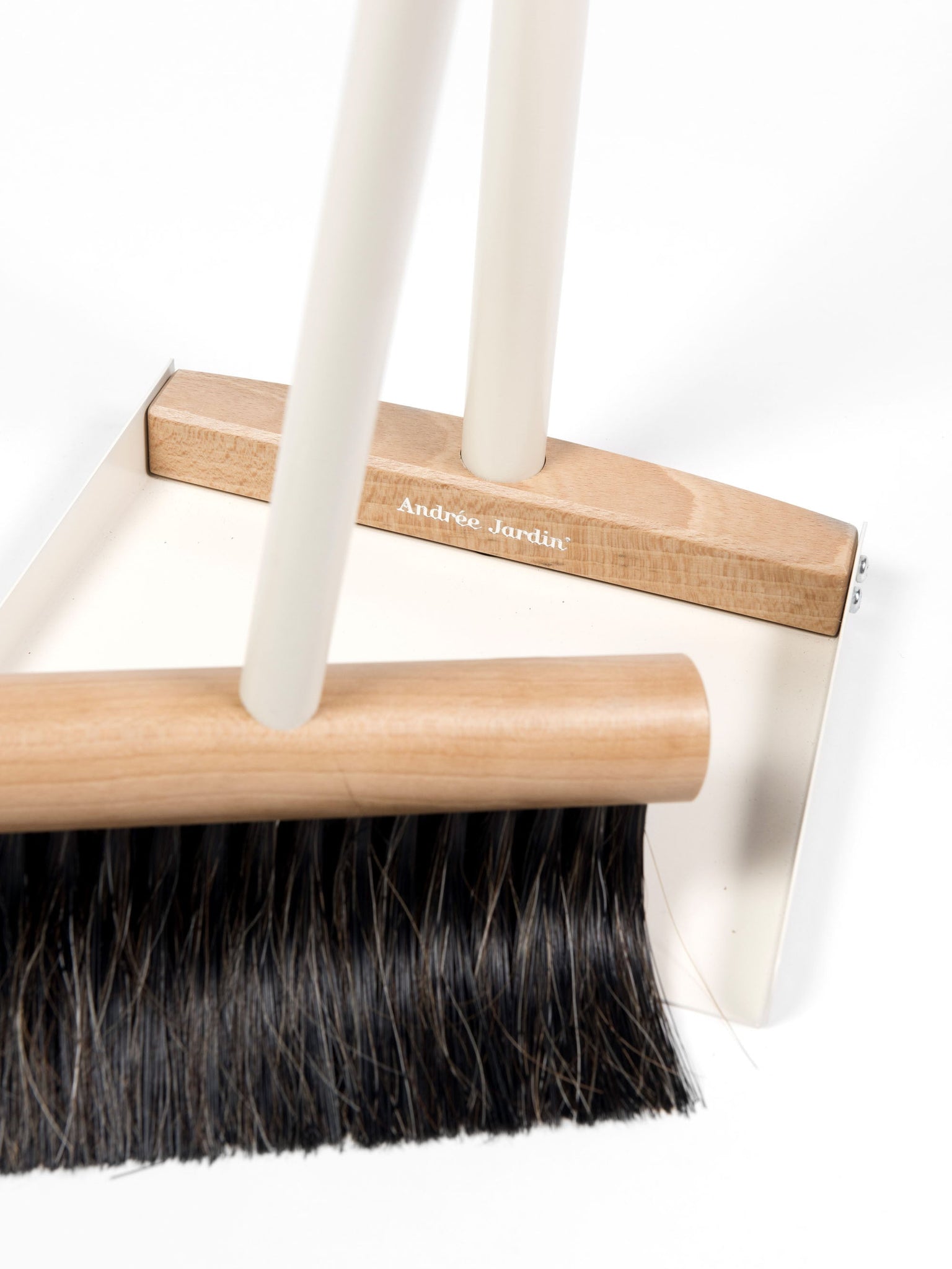 Andree Jardin "Mr & Mrs Clynk" Large Complete Dustpan & Hand Brush RED