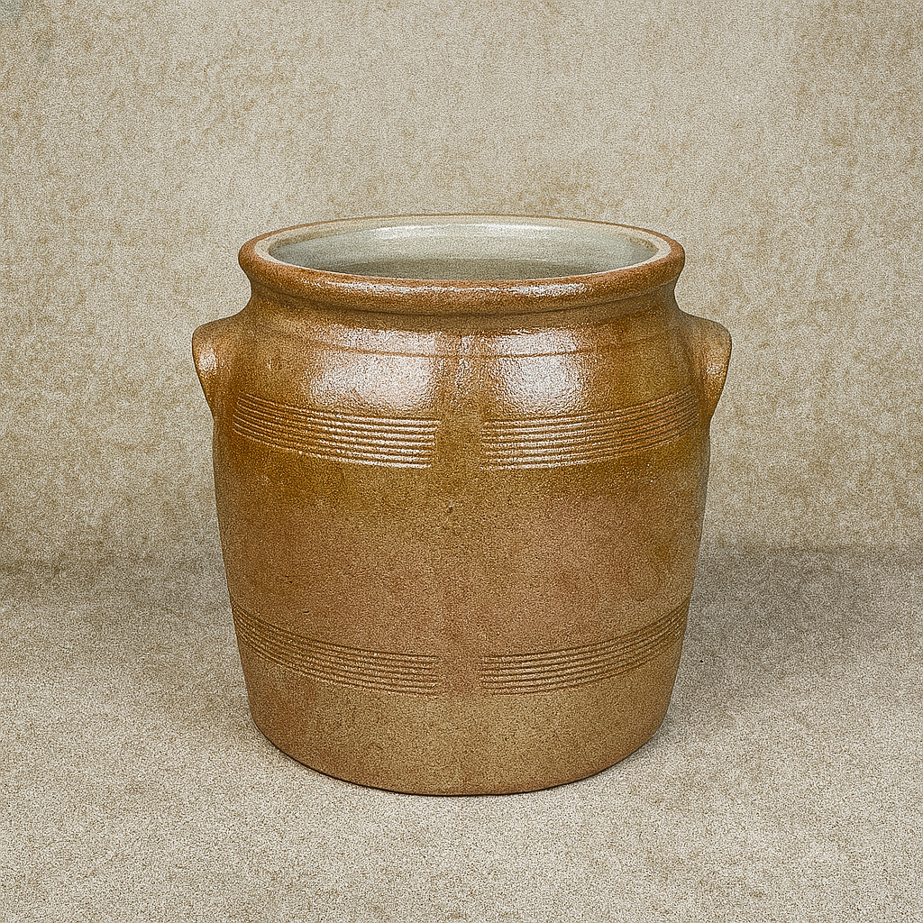 Poterie Renault Bonny sur Loire Barrel Crock -4X Large (13 L) Salt
