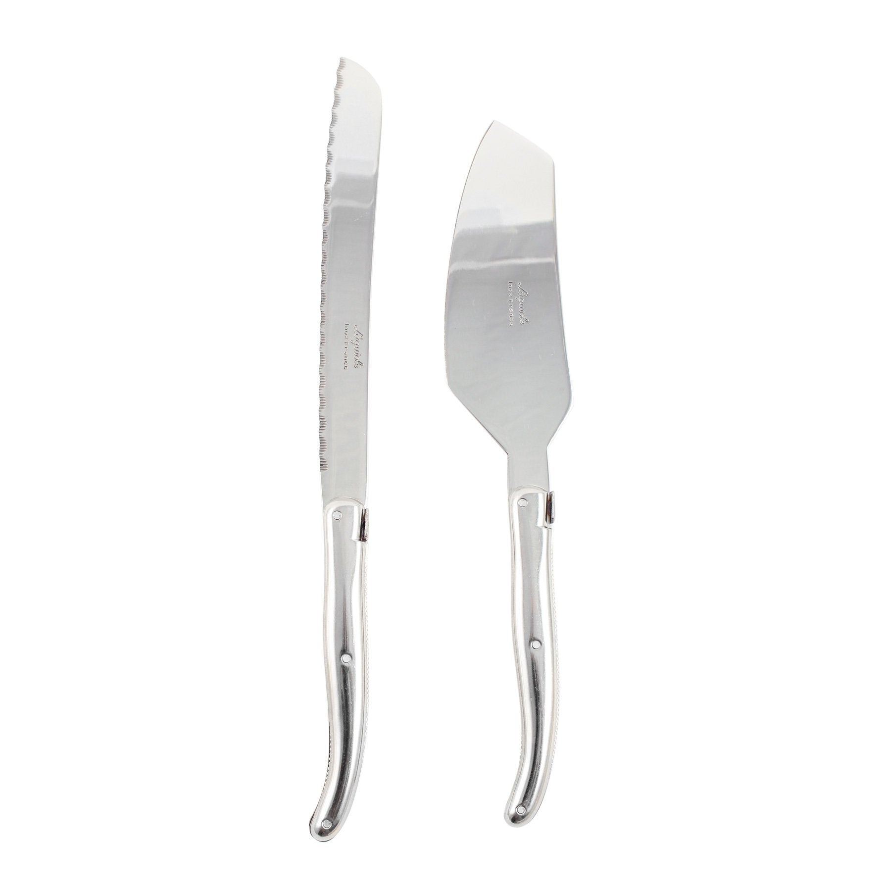 Laguiole Cake Serving Set, Platine Stainless Steel