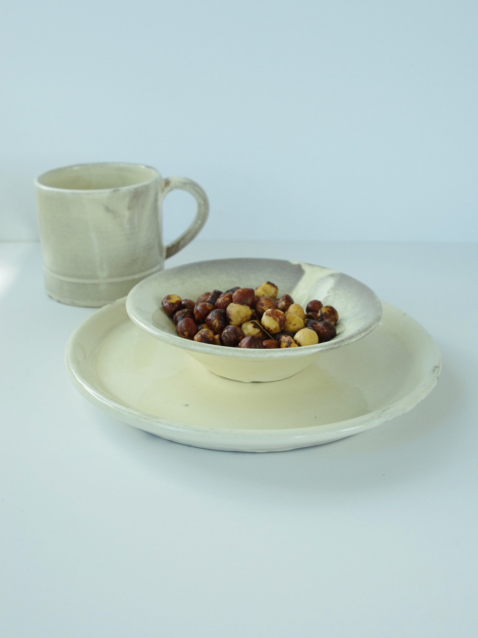 Avoine et Terre Dessert Plate in Oat—Set of 4