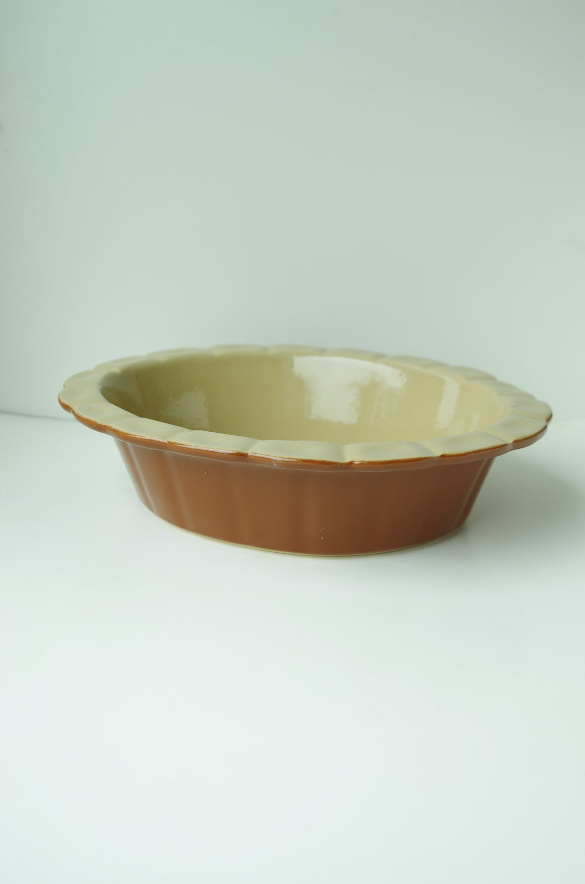 Vintage French Oval Pie Dish