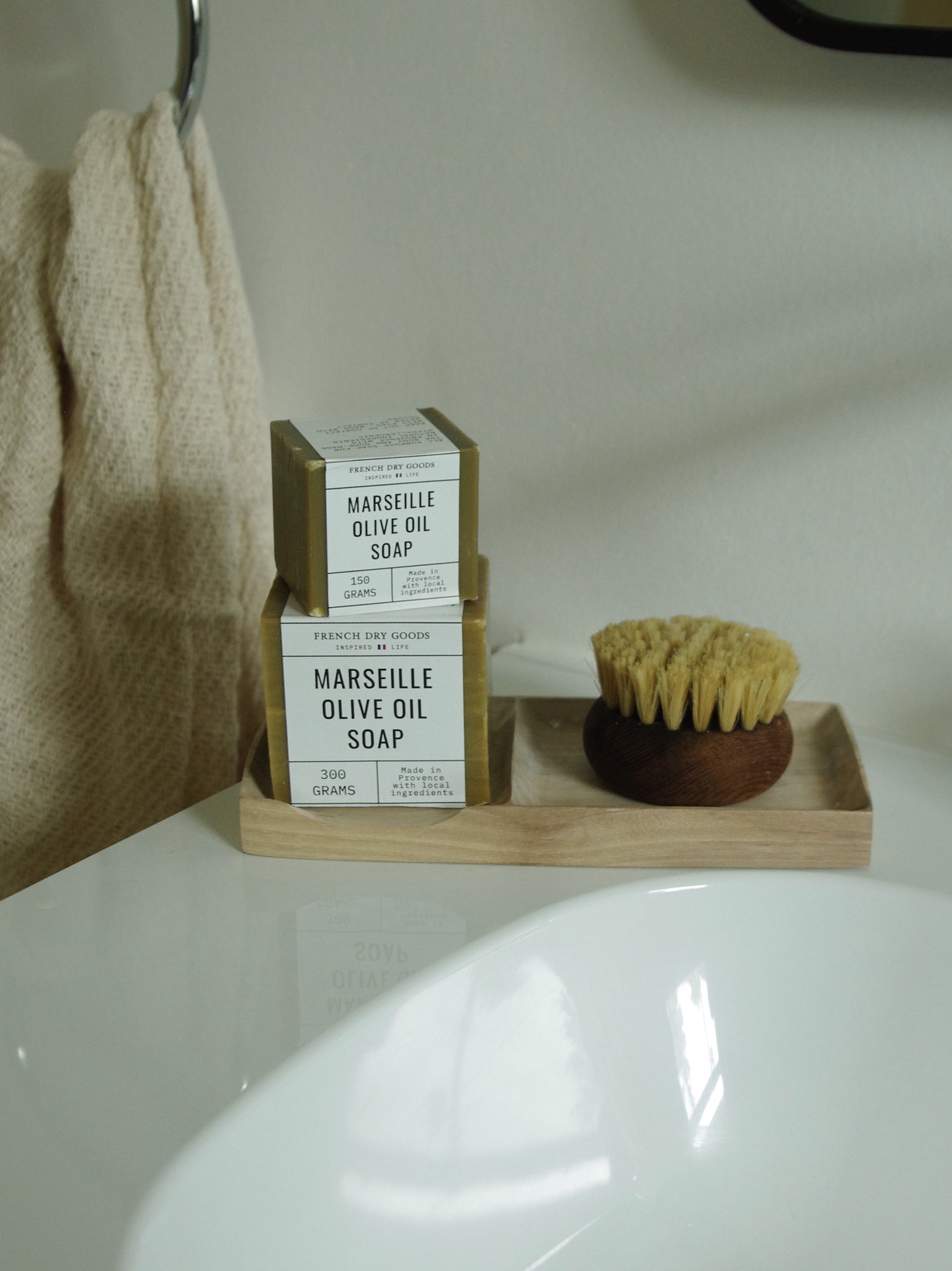 French Dry Goods Genuine Marseille Soap Olive Oil Cube