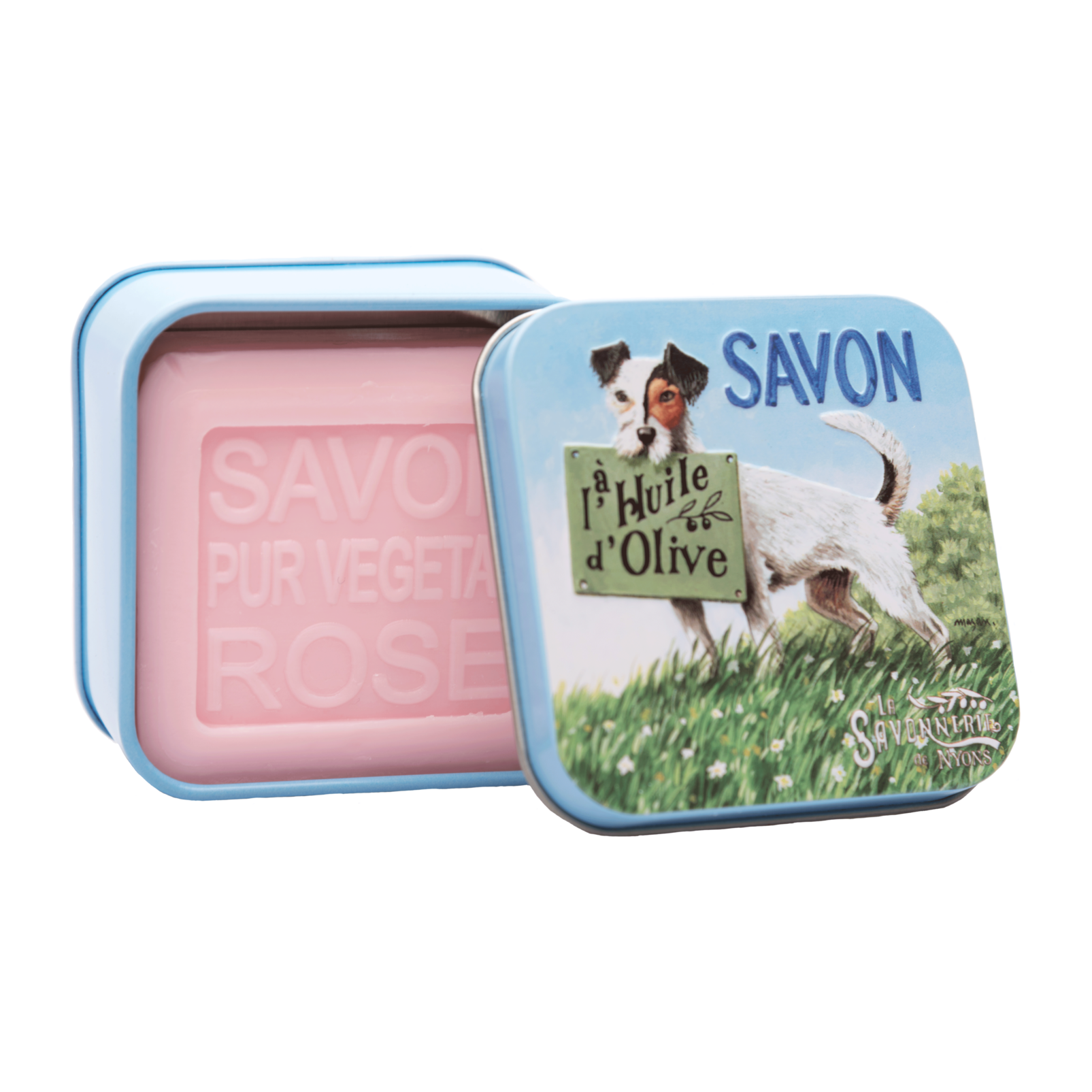 La Savonnerie de Nyons 100g Soap in Tin Box - Dogs (Set of 2)