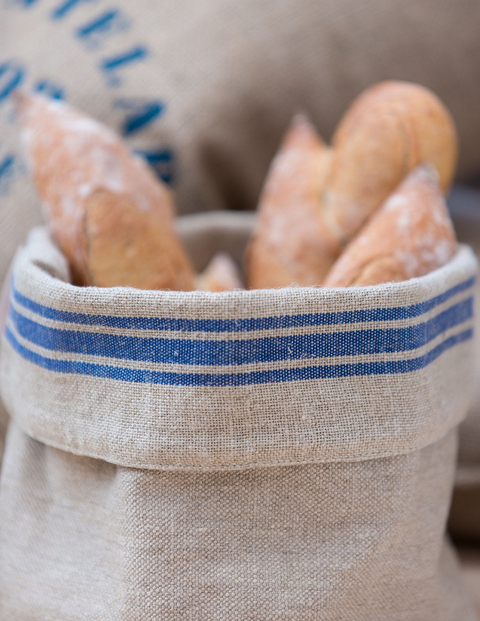 Thieffry Monogramme Dish Towel Blue - The Paris Market