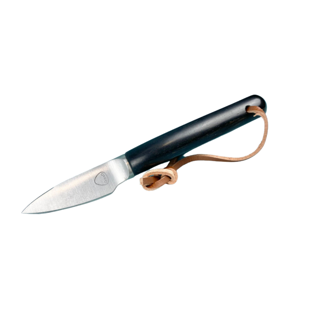Ecailler Oyster Knife in Leather Pouch — Ebony Handle