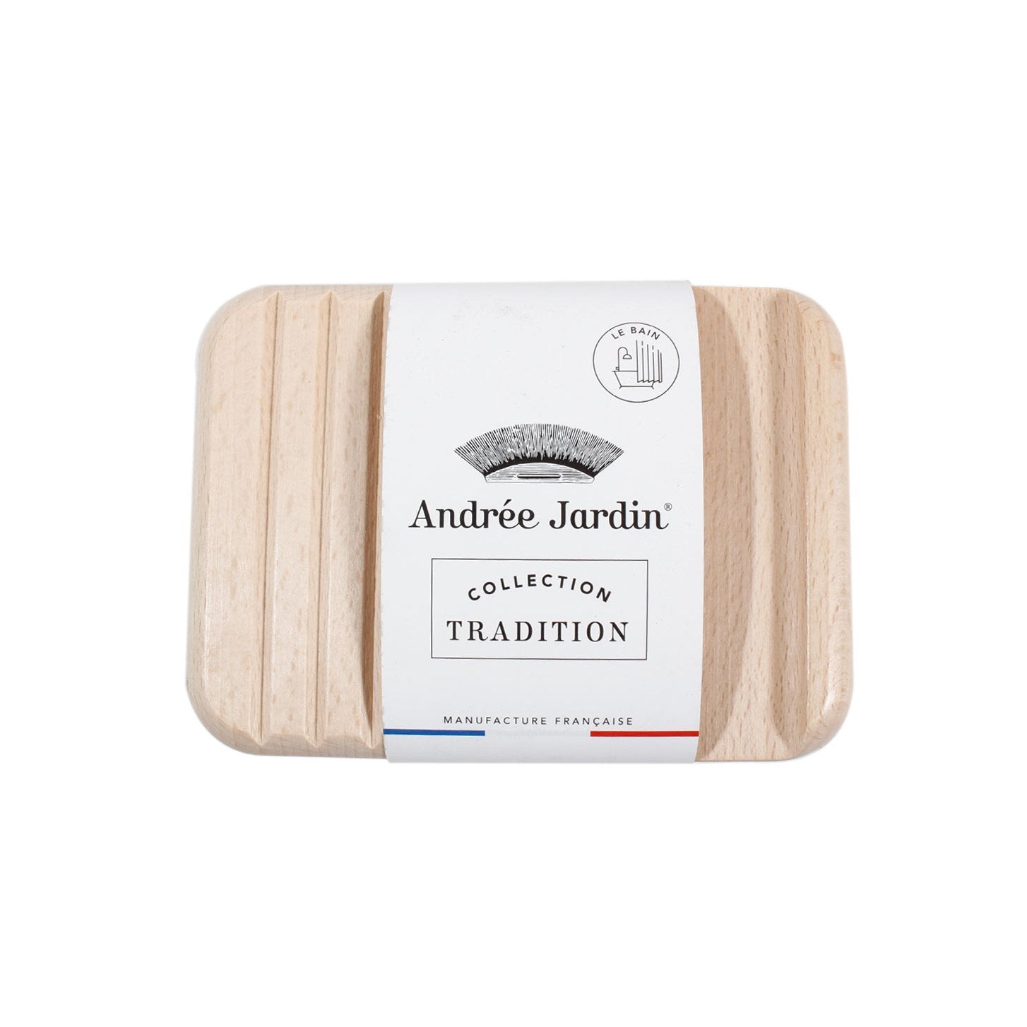 Andrée Jardin Tradition Beech Wood Soap Holder Andrée Jardin andree-jardin-tradition-beech-wood-soap-holder-set-of-2 - French Dry Goods