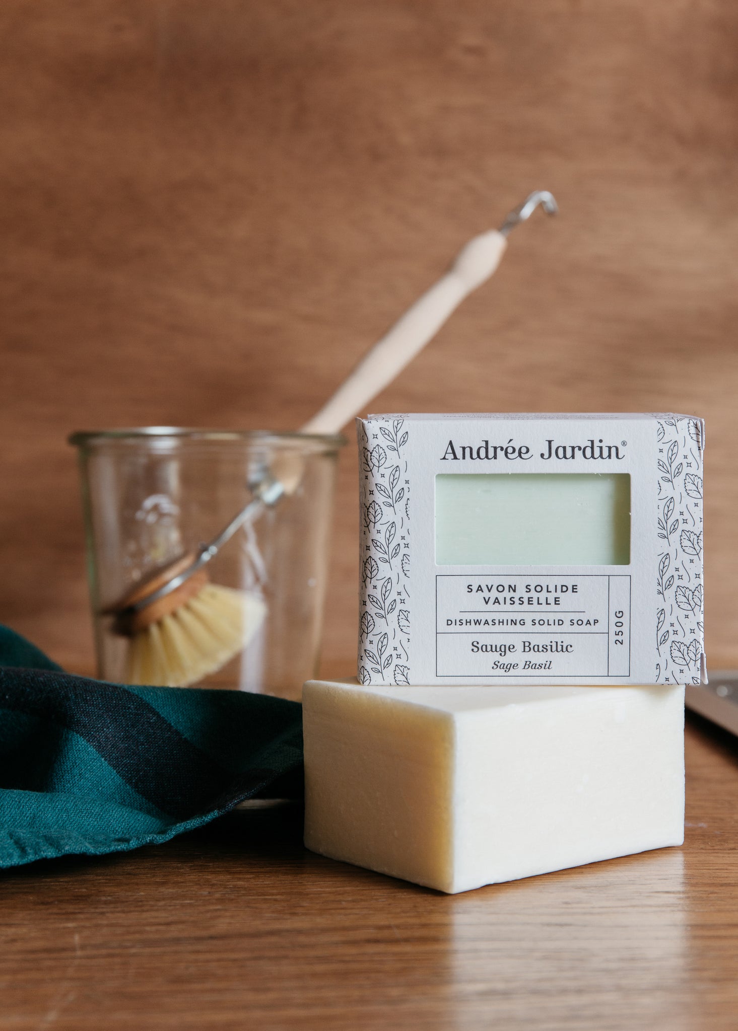 Andrée Jardin Solid Dish Soap—Sage Basil