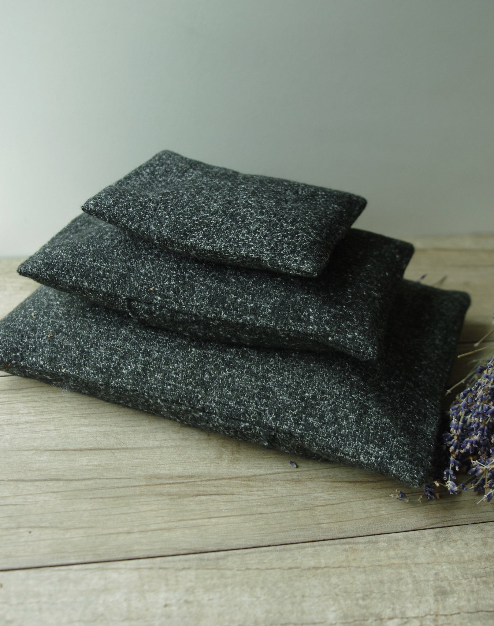 French Lavender Sachet—Black Wool