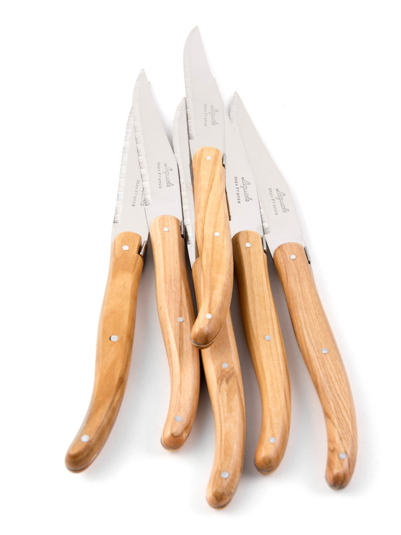 Laguiole Steak Knives Set of 6 – Mixed French wood