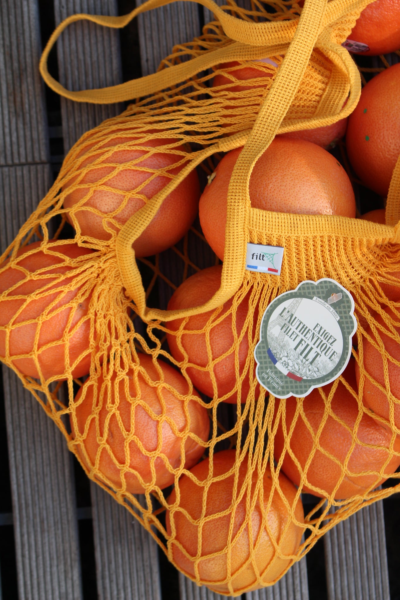 Filt French Market Tote Bag Medium in Orange (Set of 2) - French Dry Goods