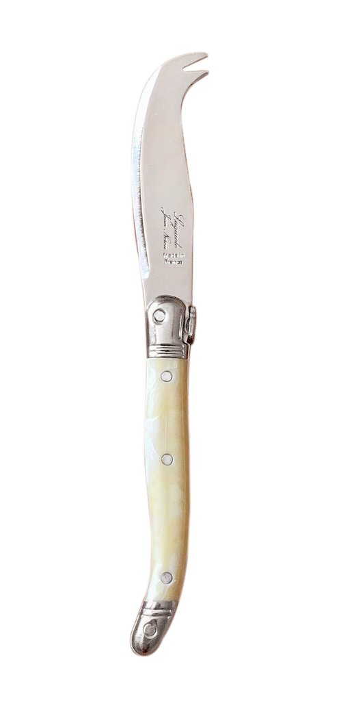 Laguiole Pale Horn Fork Tipped Knife - French Dry Goods