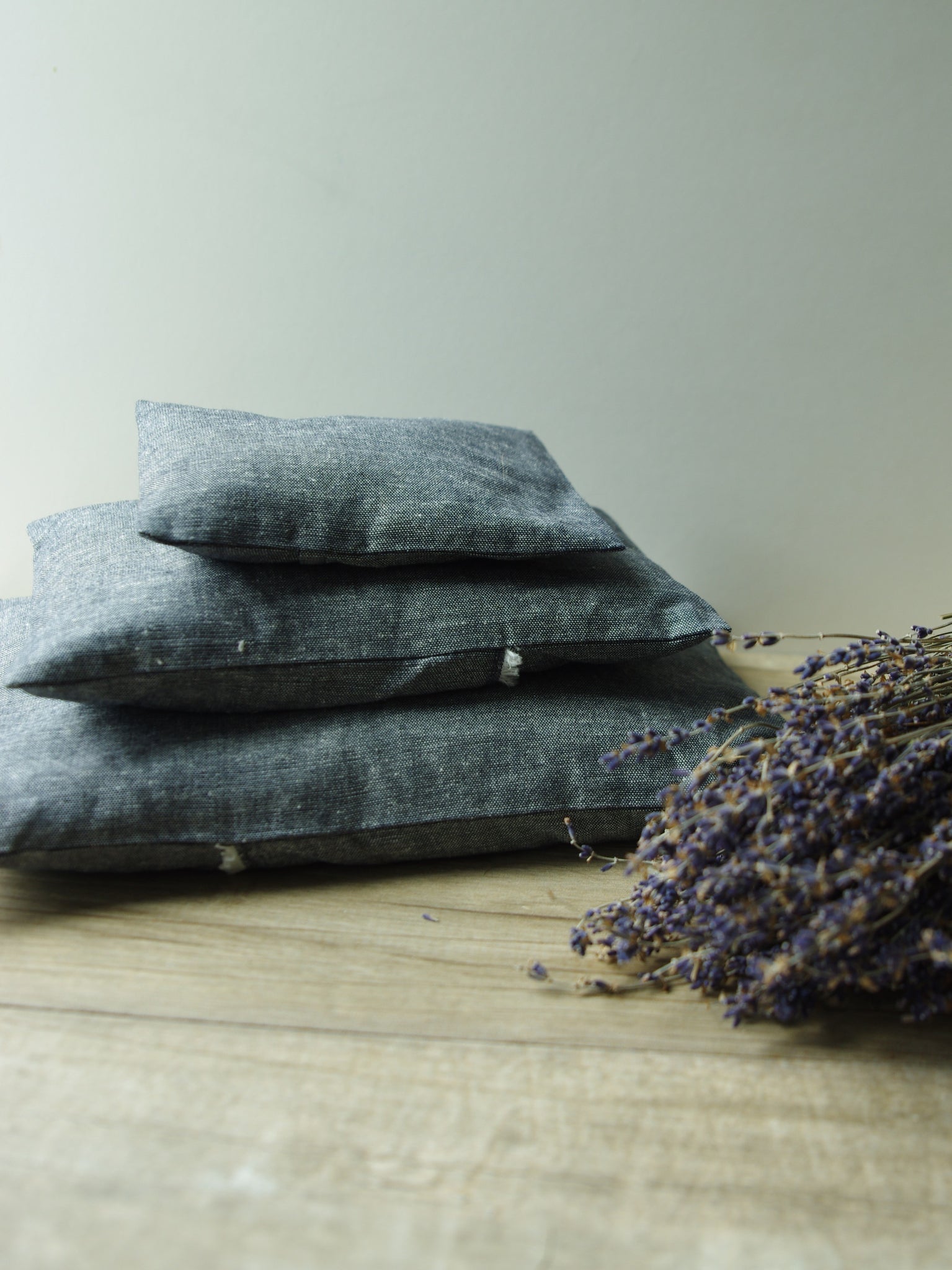 French Lavender Sachet—Blue Linen