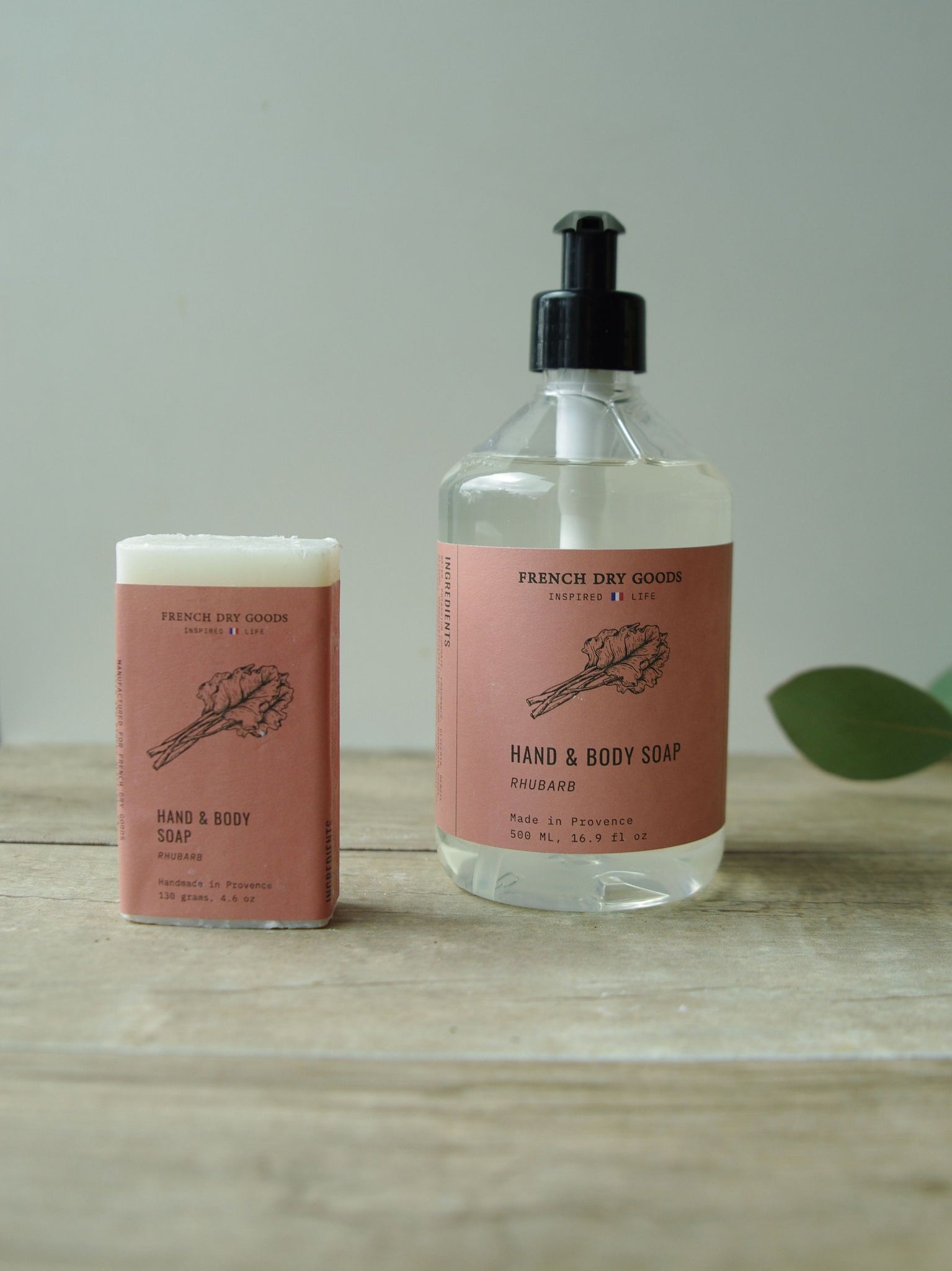 French Dry Goods 500ml Liquid Soap—Rhubarb