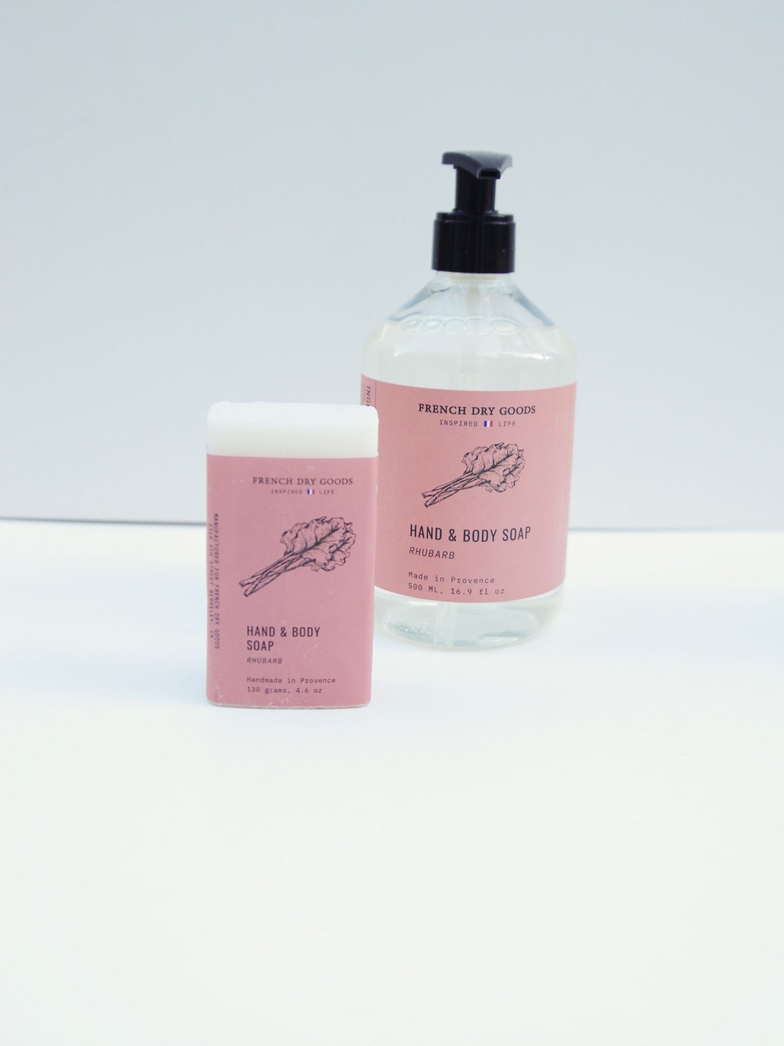 French Dry Goods 130g Bar Soap—Rhubarb