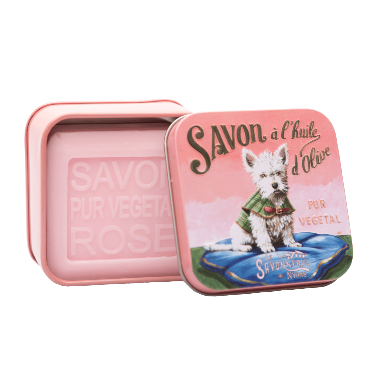 La Savonnerie de Nyons 100g Soap in Tin Box - Dogs (Set of 2)