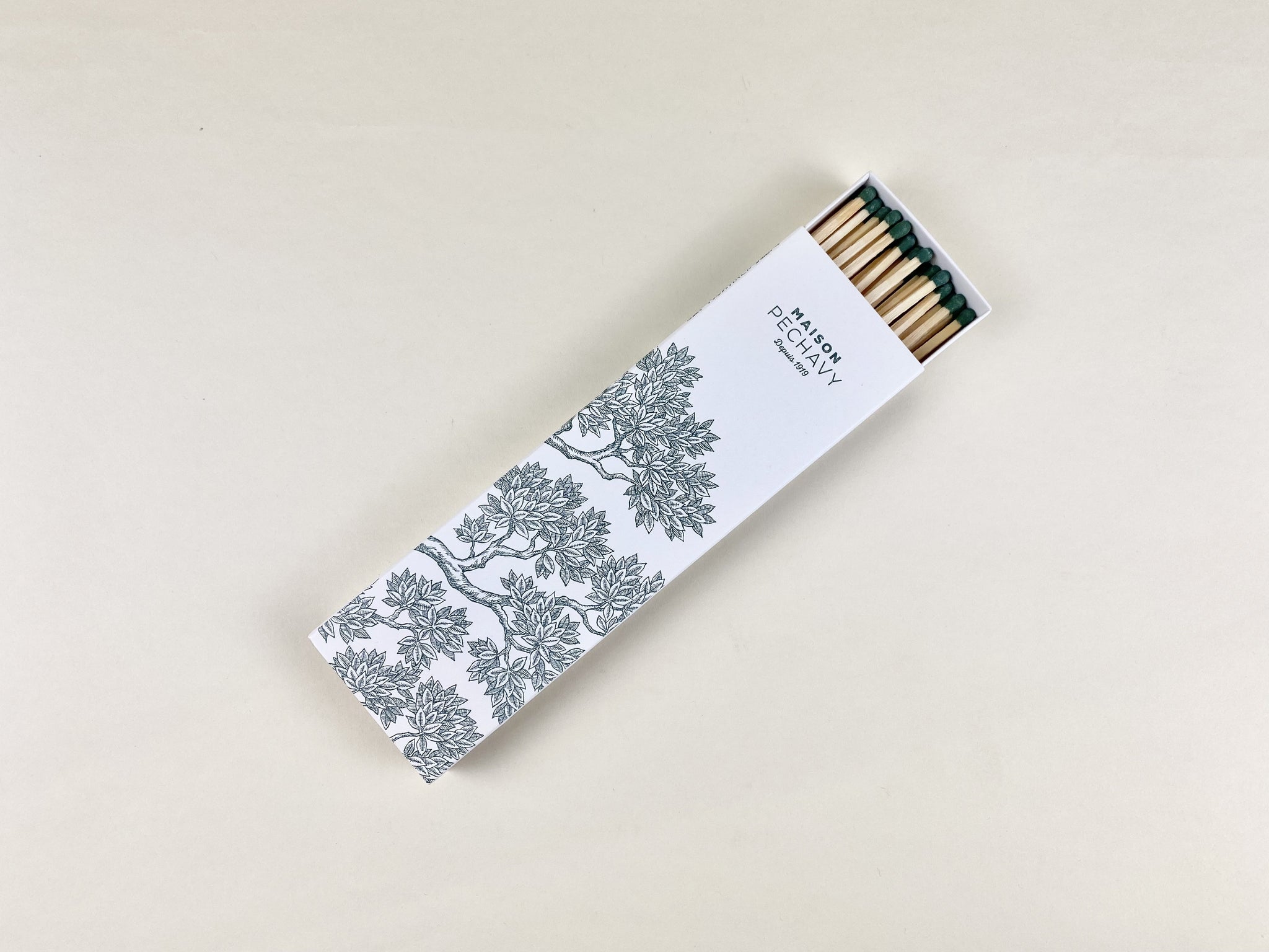 Maison Pechavy Long Matches (White and Lichen) - French Dry Goods