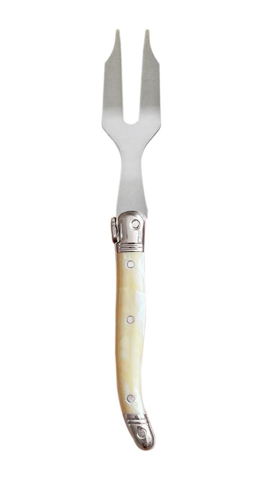 Laguiole Pale Horn Charcuterie Fork - French Dry Goods