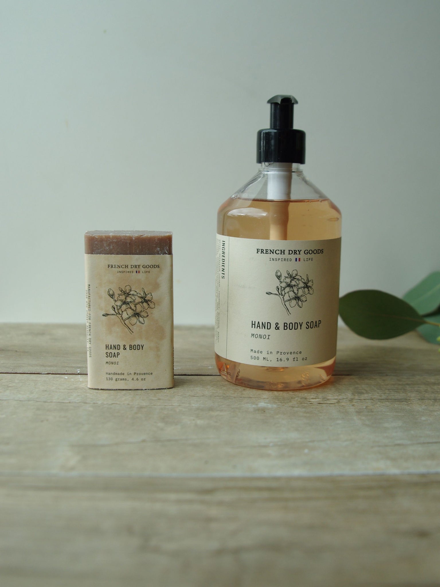 French Dry Goods 500ml Liquid Soap—Monoi