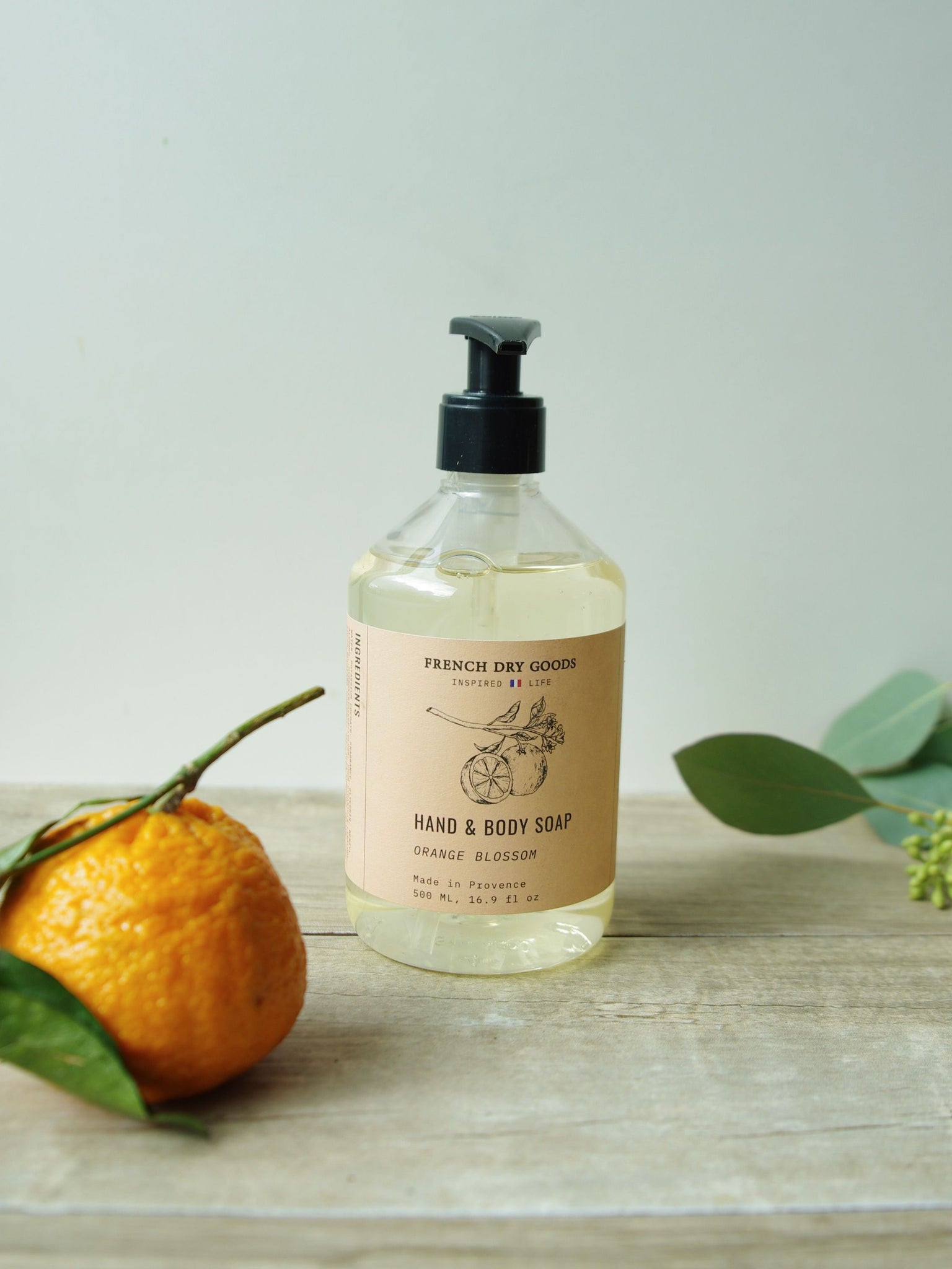 French Dry Goods 500ml Liquid Soap—Orange Blossom
