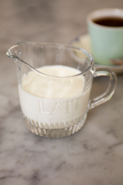 Depression Glassware Milk "Lait" Pitcher