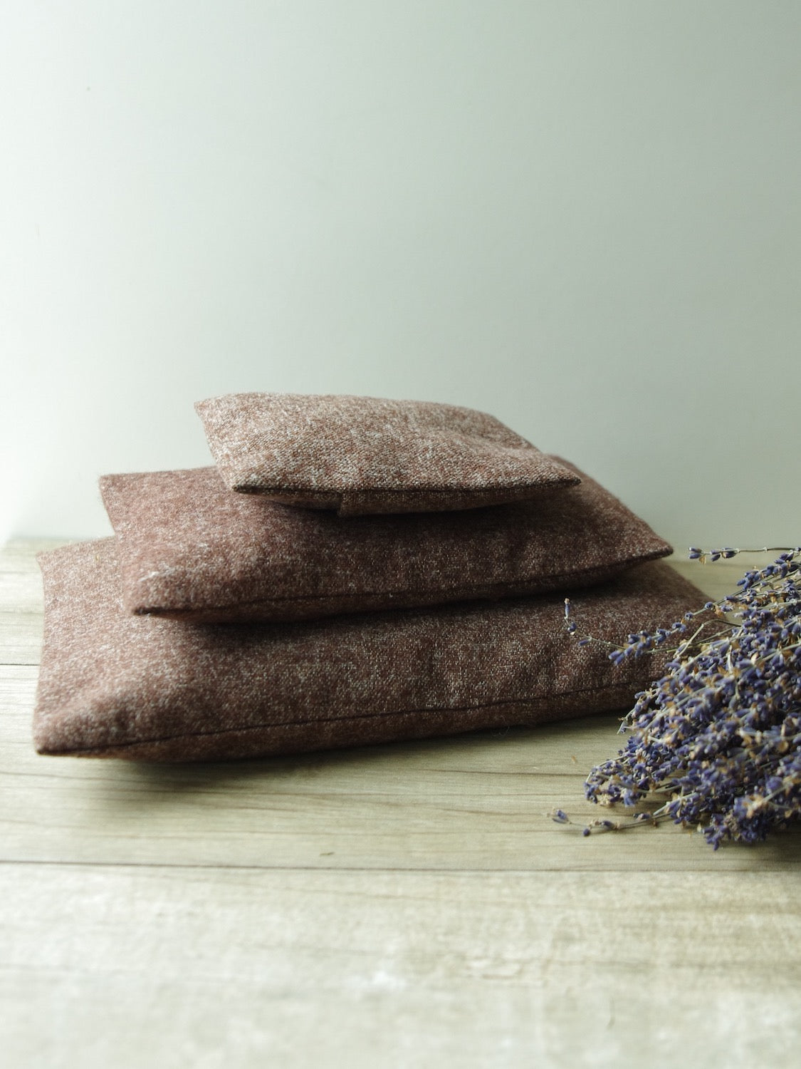 French Lavender Sachets with All-Over Lavender Fabric - Set of 4